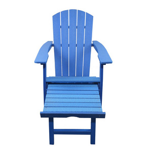 Wholesale HDPE Chaise Lounge Chair Outdoor Patio Garden Lawn Backyard Deck Pool Beach Wood folding Adirondack chair