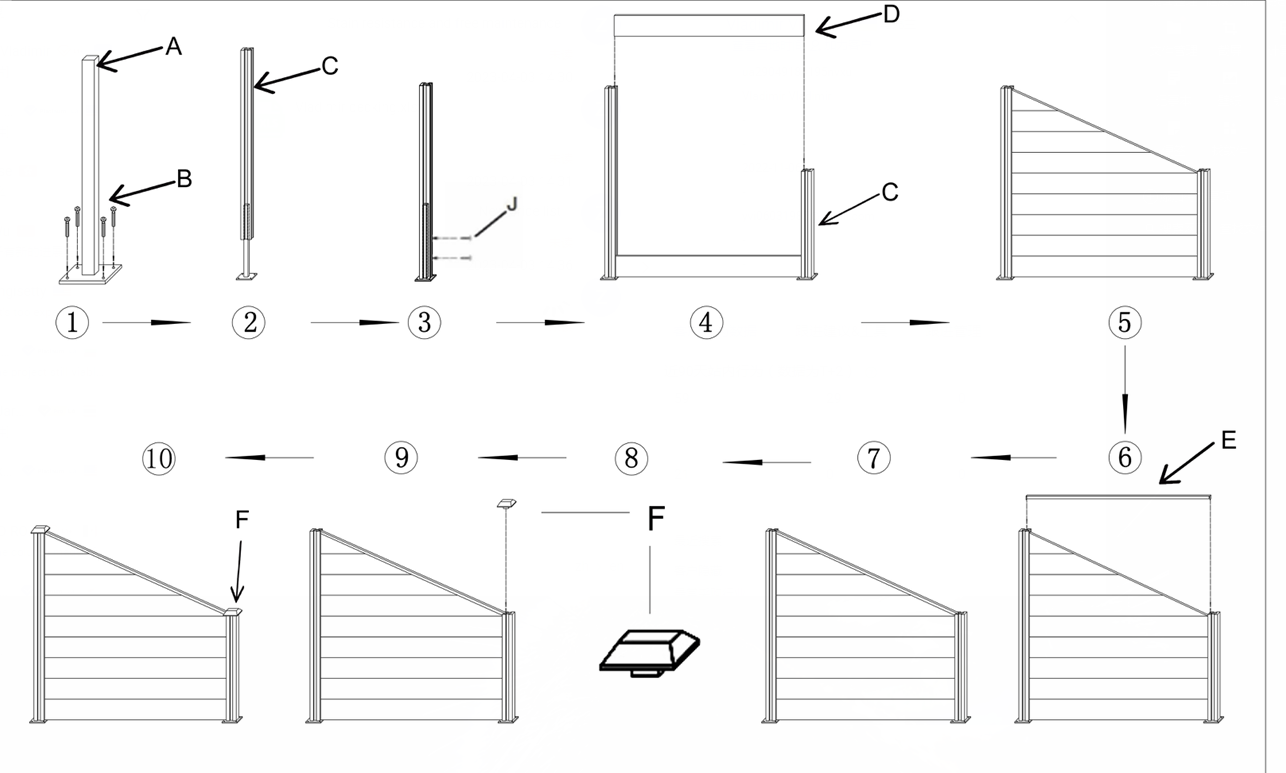 Wood Plastic Composite Wpc Fence Home Garden Fence Panels Better Than Vinyl Pvc Fence