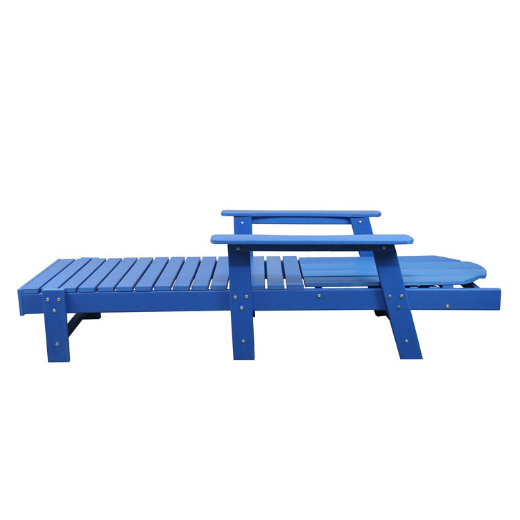 Wholesale Hot Sale Outdoor hotel furniture chaise lounge HDPE waterproof garden Patio Sunbed Swimming Pool beach Sun lounger