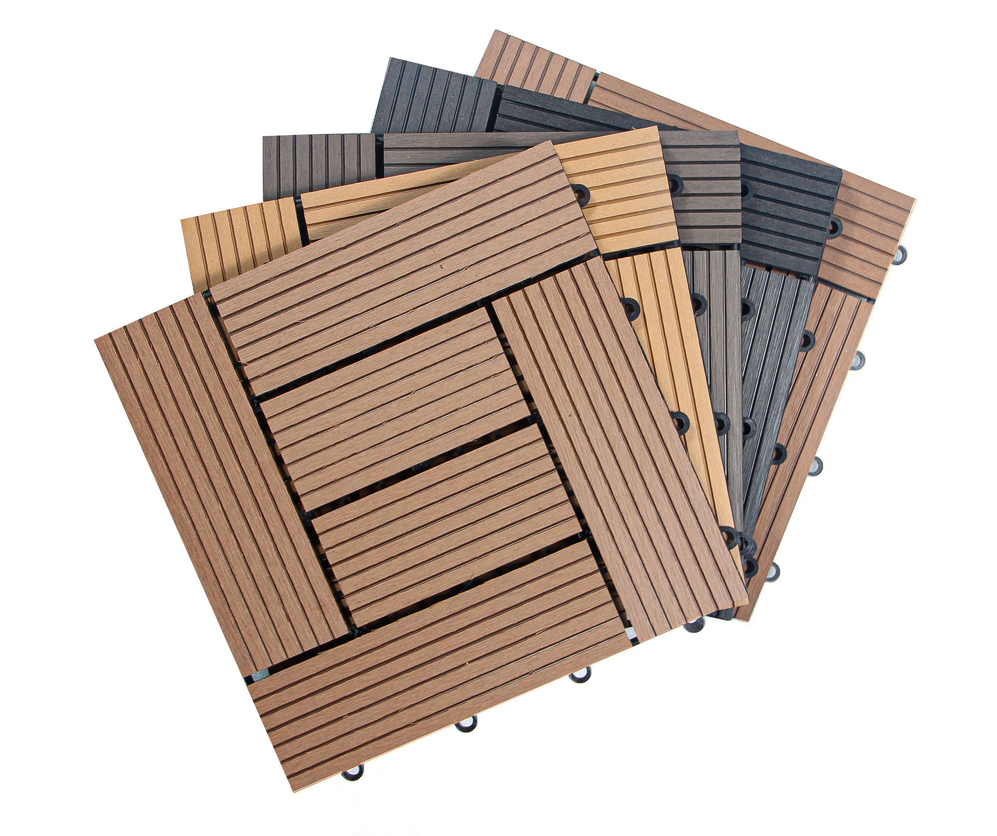 Wood Plastic Composite  Outdoor Ecofriendly WPC Diy Deck Tile