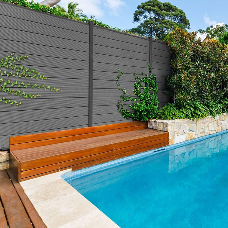 Wholesale Safety privacy yard garden wood plastic composite wpc fence board panel