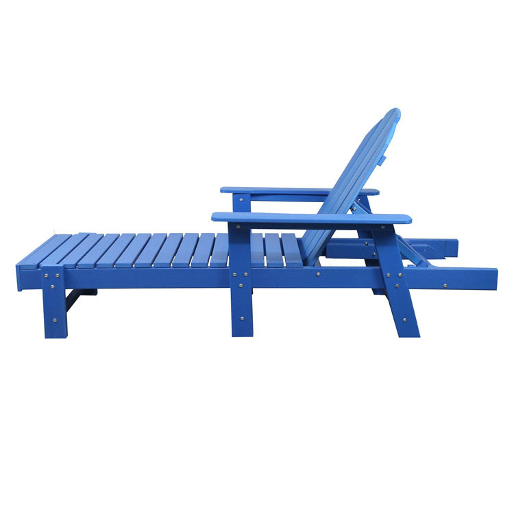 Wholesale Hot Sale Outdoor hotel furniture chaise lounge HDPE waterproof garden Patio Sunbed Swimming Pool beach Sun lounger