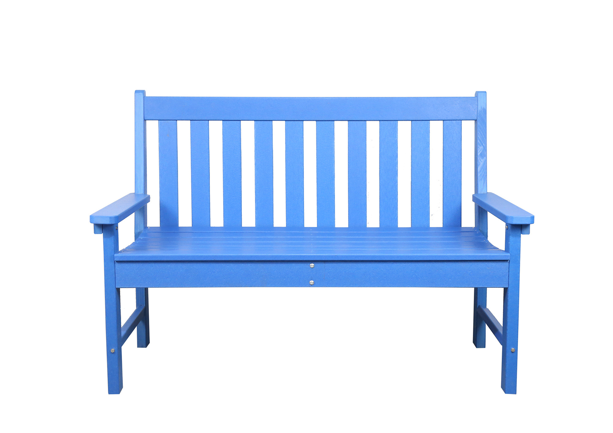 Factory wholesale outdoor courtyard 2 seater bench with back