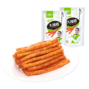 86g*60bags Chinese Snack Spicy HotStrip Chewy Chilli Snack Bean Snacks Spicy Sharp Taste Spicy Latiao