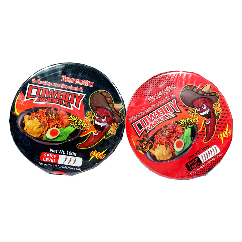 Asian Chinese Spicy Chicken Customized Flavour Korean Cup Bowl Packet Ramen Instant Noodle