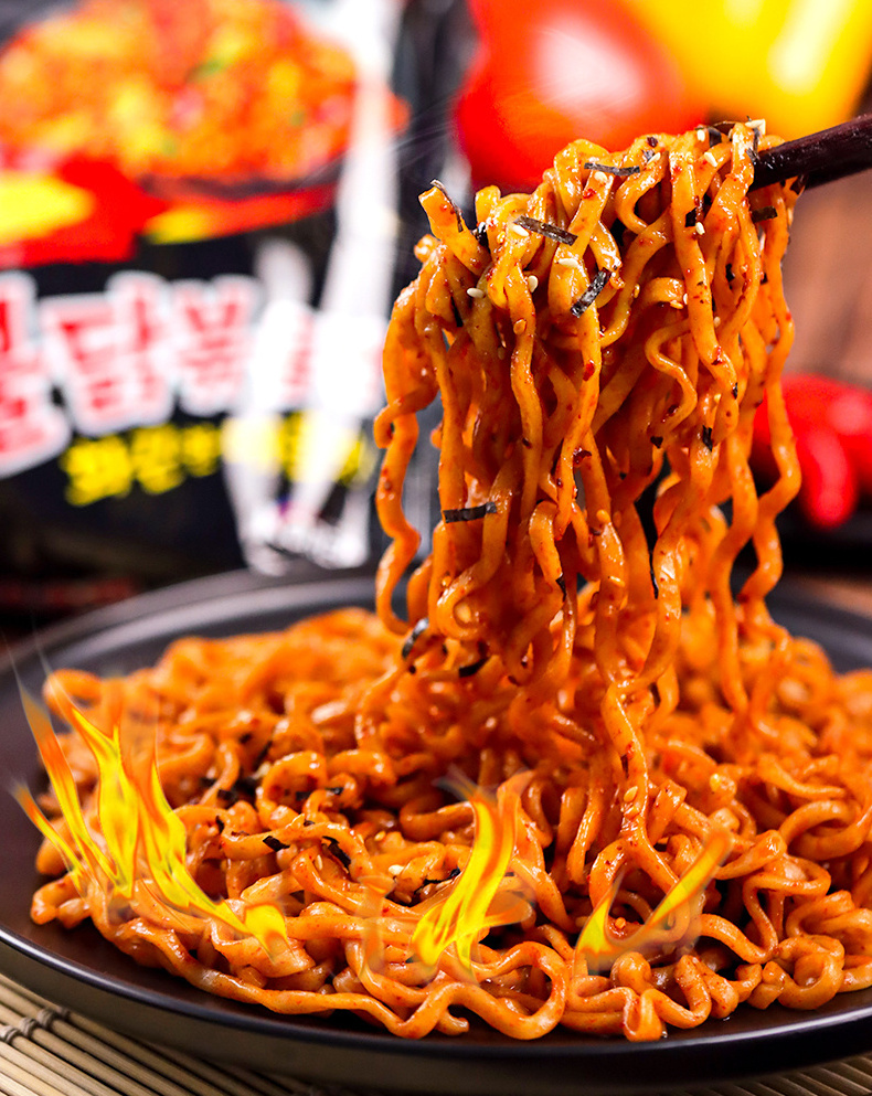 Wholesale Customize Halal Hot Spicy Chicken Flavor Korean Ramen Instant Noodles