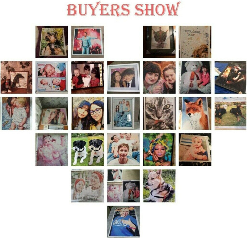 Photo Personalized Customized DIY 5D Diamond Painting Private Picture Pet Baby Wedding  Gift Mural Home Decor Wholesale