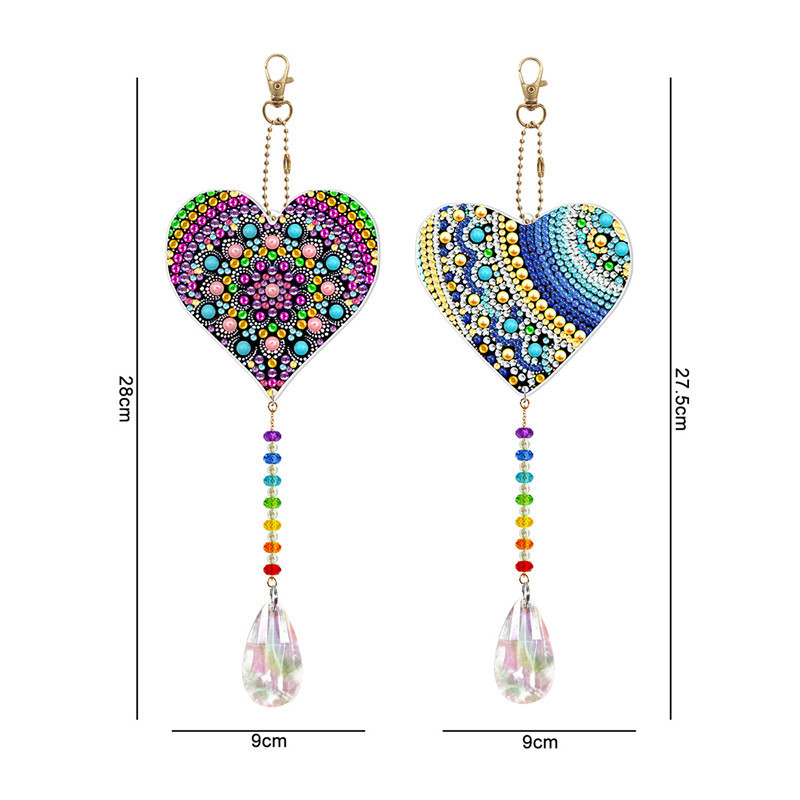 Diamond Painting Crystal Pendant Bird Butterfly Window Wind Chime Tassels Pendant Wall Ornaments Holiday Home Decor DIY Crafts