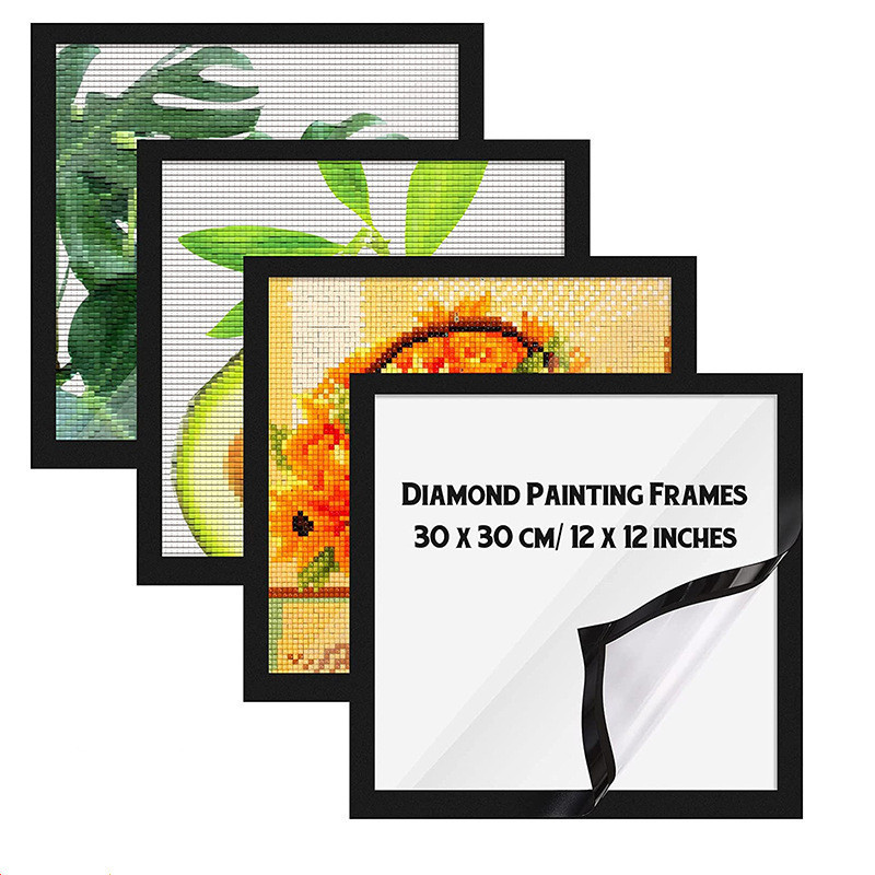 1 Pack Diamond Painting Magnetic Frame DIY Pictures Photos Adhesive Back Self-adhesive Frame Accessories  DIY Photo Frame