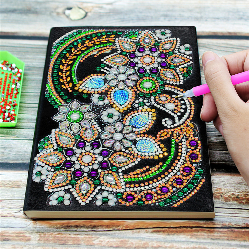 Diamond Painting 64 Pages A5 Notebook Animal Flower Art DIY Diary Book Gift Special Shaped Diamond Embroidery Note Book