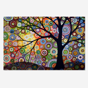 Wall Paintings Factory Wholesale 5D Diamond Painting Abstract Fortune Tree Picture Mural Home Decor Christmas DIY Gifts