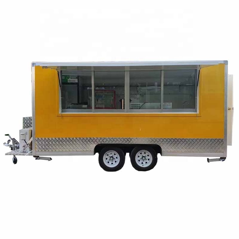 Australian Standard Gelato Display Food Truck/Kebab Grill Truck With Big Wheels