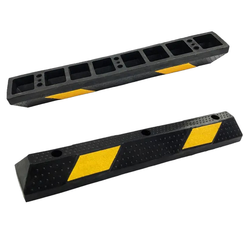 High Quality Driveway Vehicle Park Lot Car Safety Space Rubber Wheel Stopper Car Tire Parking Curb Blocks