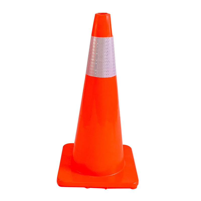 680mm height 360*360mm Base Size road safety full pvc used traffic cones for sale