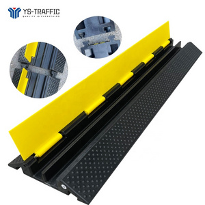 Rubber Pvc Drop Over Cable Ramp 2 Channel Ramp Protector Humps Covers