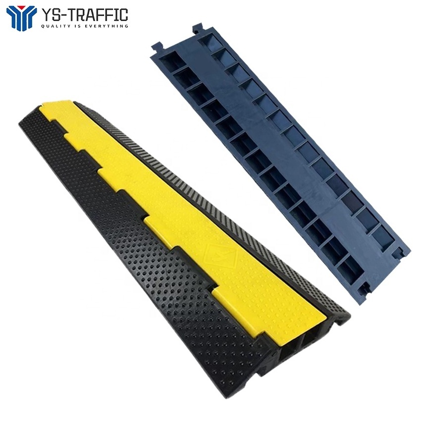 Rubber Pvc Drop Over Cable Ramp 2 Channel Ramp Protector Humps Covers