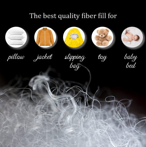 Garment Filling Batting Ball Type Recycled Polyester Staple Fiber