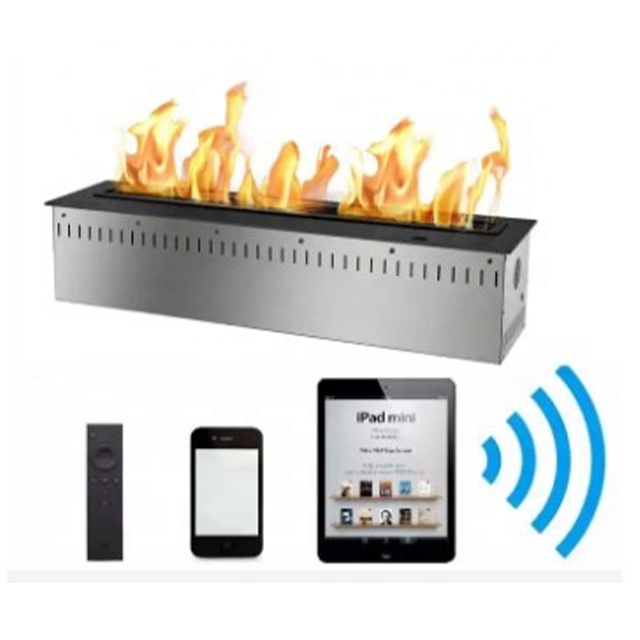 Intelligent bio ethanol fireplace