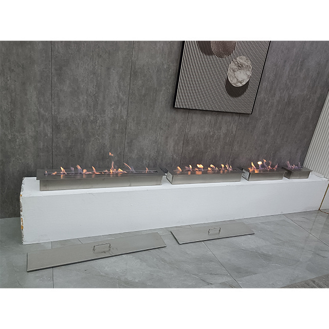 Custom 1000mm Modern Smart Fire Place Bio Alcohol Ethanol Fireplace Stainless Steel Burner Bio Ethanol Firebowl Fire Pit