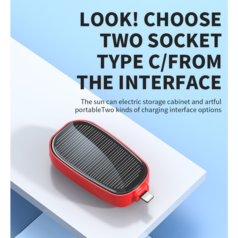 Factory Direct Sales LCD Solar Panel 1200 Mah Mini Solar Power Bank For Iphone Samsung