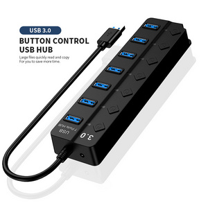 Spot Product 5Gbps High-Speed Transmission Usb Hub 3.0 Splitter 7 Port Usb Data Hub For Laptop