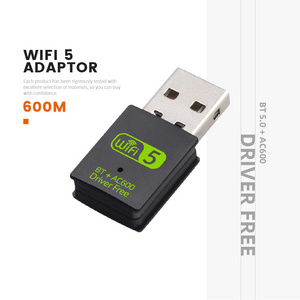 Explosive Models Bluetooth 4.2 600Mbps Usb Wifi Receiver Dongle For Desktop Laptop Pc