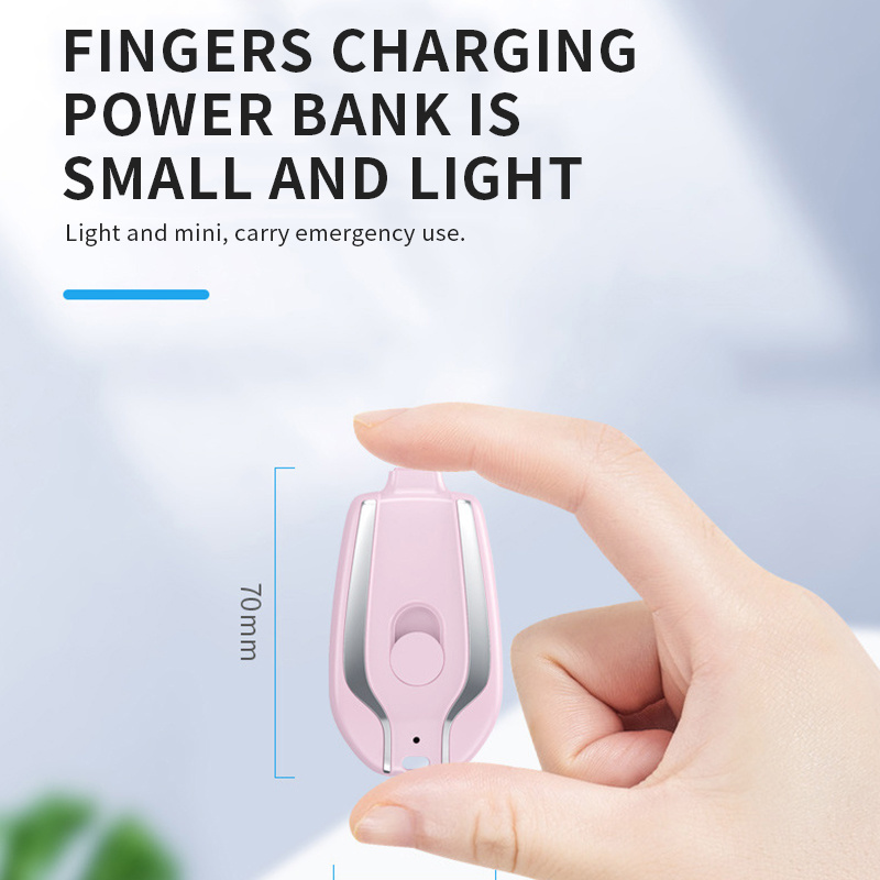 Cheap Factory Price Spare Battery Mini Power Bank Emergency Power 1500Mah Keychain Power Bank