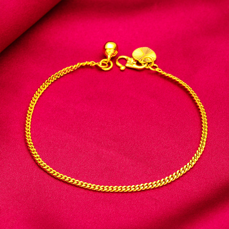 Jewelry Source 2mm 3mm 4mm 5mm Vietnam Sand Gold Ancient Law Inheritance Plain Ring Bracelet Manufacturer Wholesale