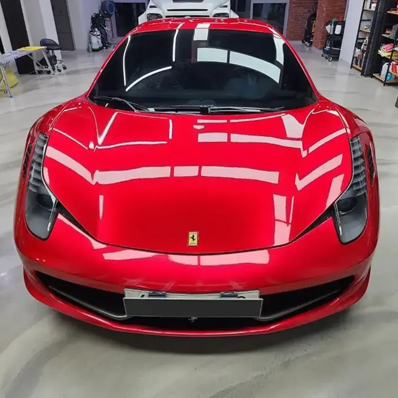 Hot Sale Glossy Metallic Vampire Red Vinyl Wrap Car Tinted Film For Electric Car Cover Waterproof