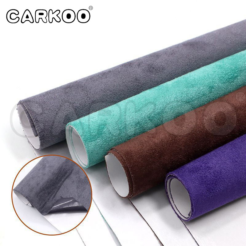 Suede Fabric Self Adhesive Alcantara Fabric Alcantara Wrap Black Grey For Car Interior Waterproof