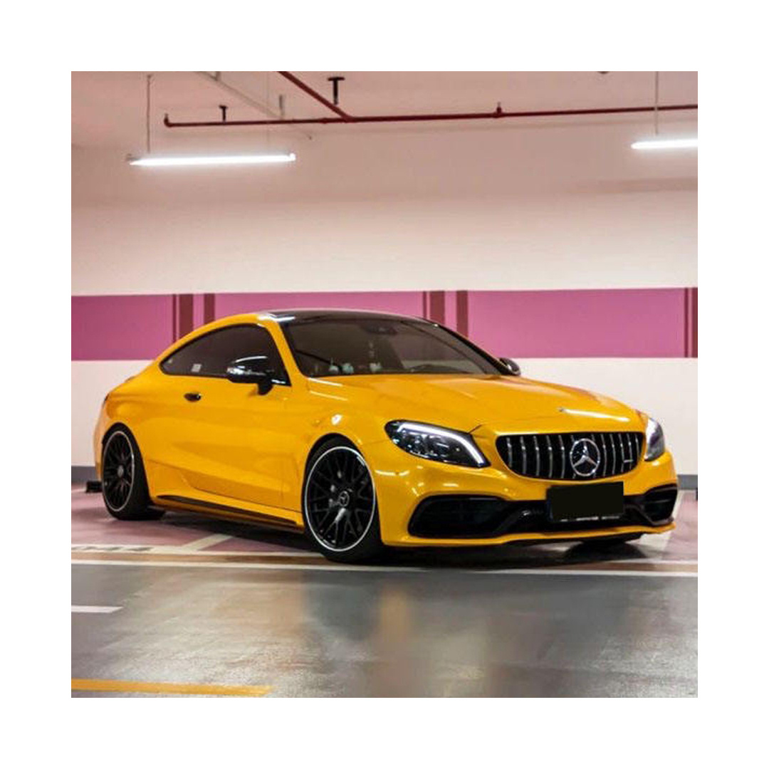 Hot Selling Best Price Air Bubble Free Stretchable PVC Gloss Metallic Gold Yellow Car Wrap Vinyl