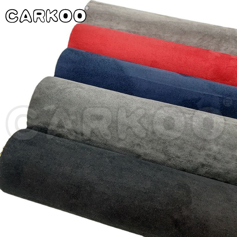 Self Adhesive Alcantara Fabric Blue Easy Apply For Car Seat/Roof/Pillar/Wheels Interior Wrap Color