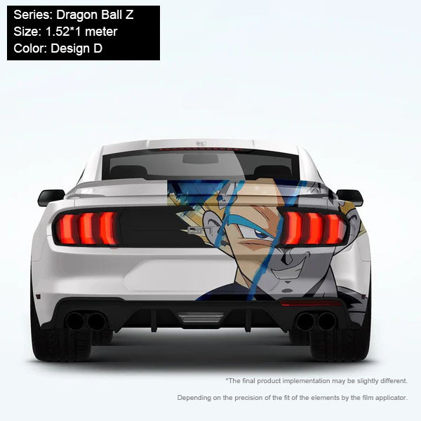 CARKOO Custom Vinyl Vehicle Sticker Dragon Ball Z Itasha Rear Car Sticker Anime Car Wrap