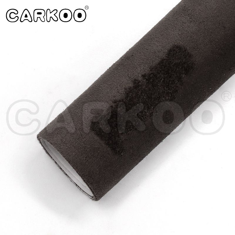 Suede Fabric Self Adhesive Alcantara Fabric Alcantara Wrap Black Grey For Car Interior Waterproof