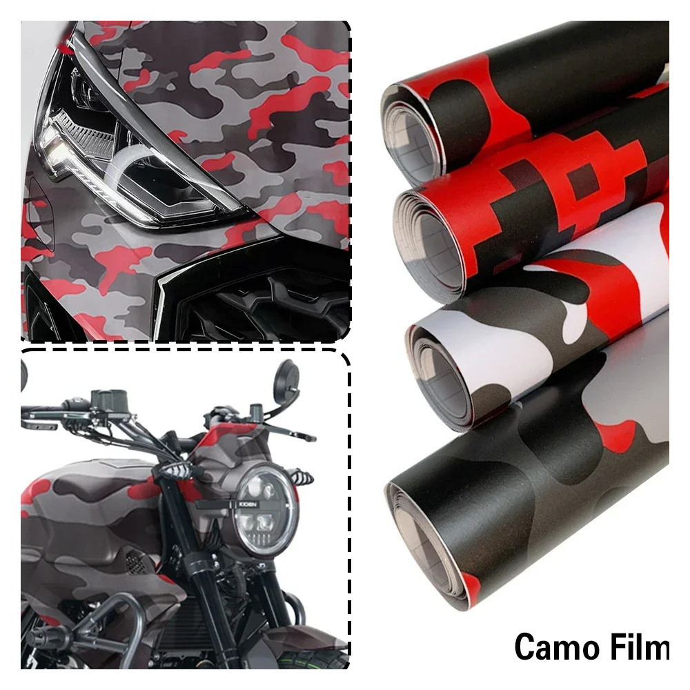 Camo Vinyl Film Car Wrap Digital Woodland Car Film Bike Console Computer Laptop Skin Motorcycle Camouflage Desert DIY Sticker