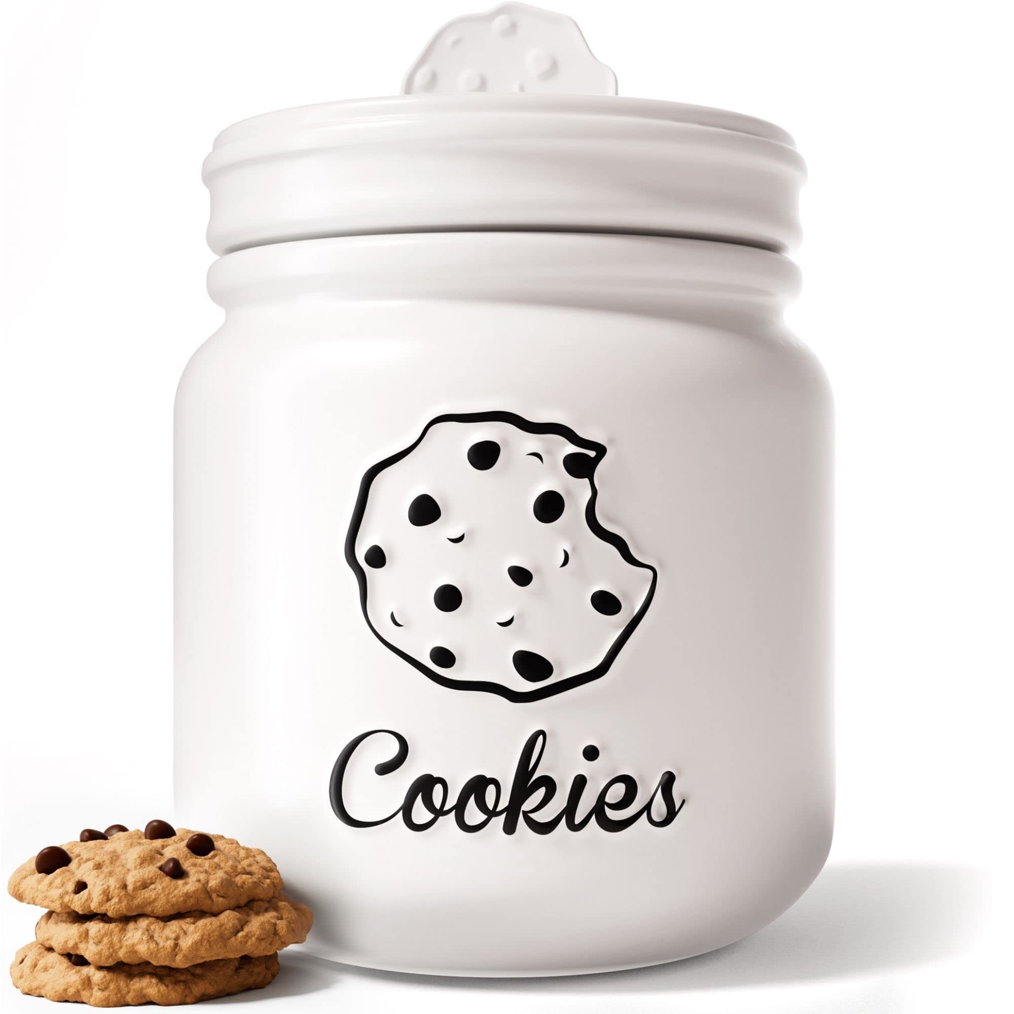 Coffee Tea Spice Storage Cookie Sugar Storages Dog Treat Jar with Lid Custom Ceramic Kitchen Food Carton Minimalist Round 600pcs