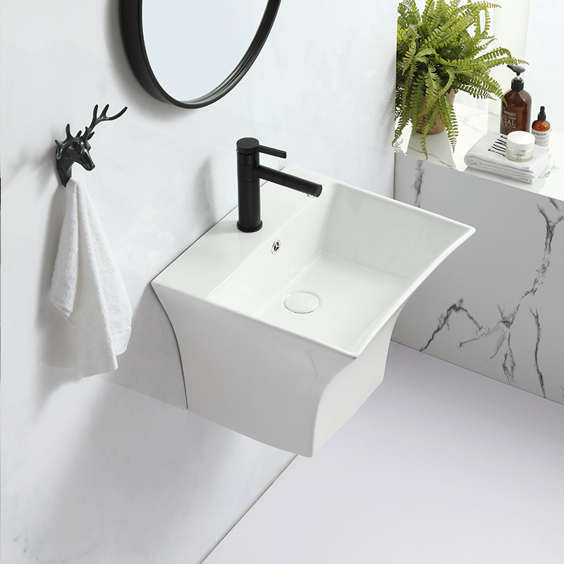 Garden wash basin Bowl sink Lavabo Suspendido hanging mounted porcelain wall hung basin for laboratory