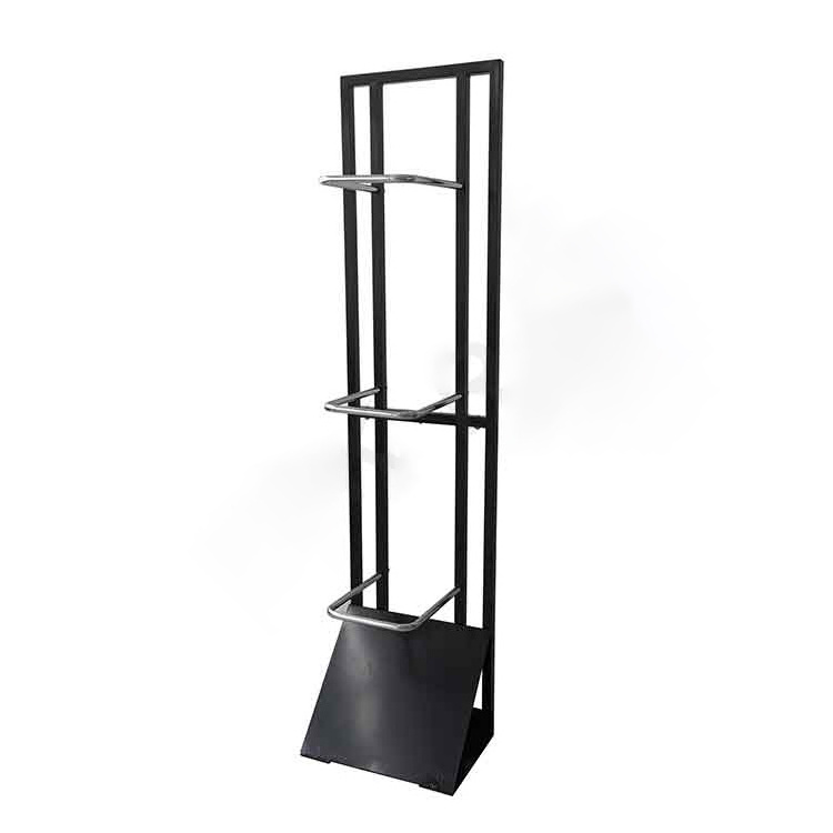 China Supplier Alloy Wheel Display Stands Tyre Stand Wheel Rim Trade Display Stand with Sign Holder