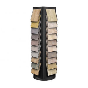 factory wholesale custom Shelf Tower Tile Display rotating mosaic tile display stand mosaic ceramic tile display stand