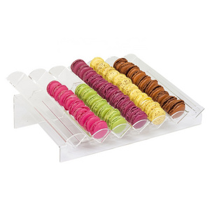 China Factory Direct Acrylic Macaron Display Trays Perfect for Bakery Or Pastry Shop