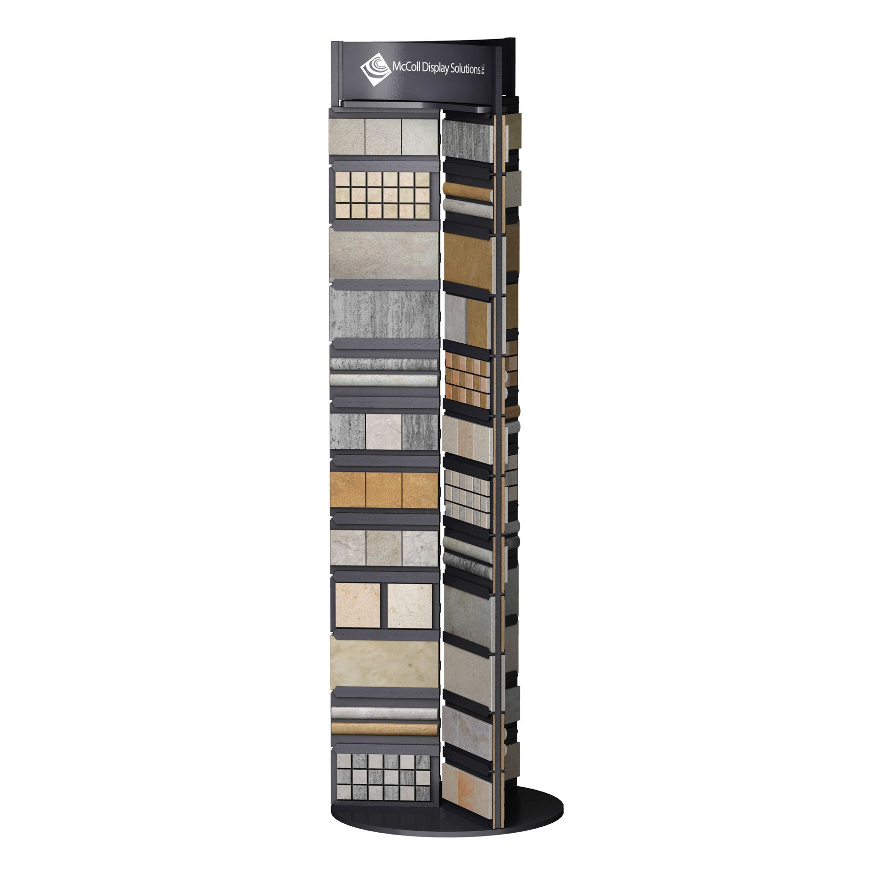 Rotating Tile Displays Showroom Spinning Display Rack/Display Tower for Marble/Quartz/Stone/Ceramic Sample Tile Board Wing