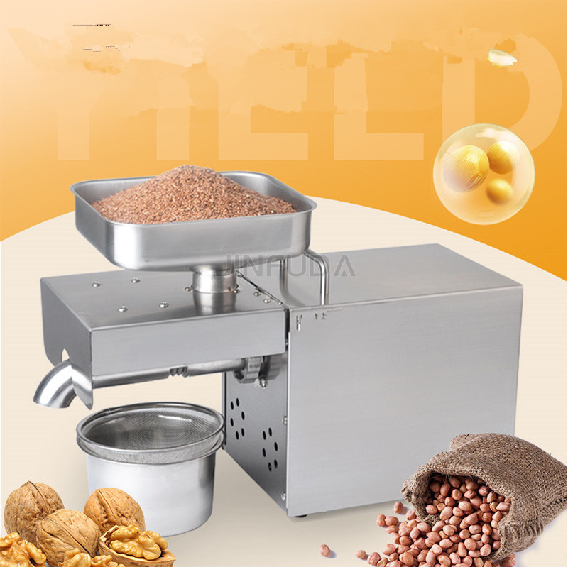 Automatic Mini Small Household Home Use Oil Extraction Making Edible Olive Oil Press Machine