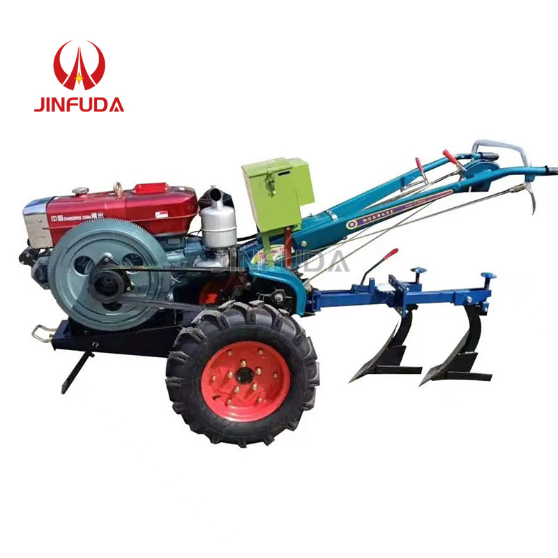 diesel engine power tiller made in China plowing machine agricultural walking tractor