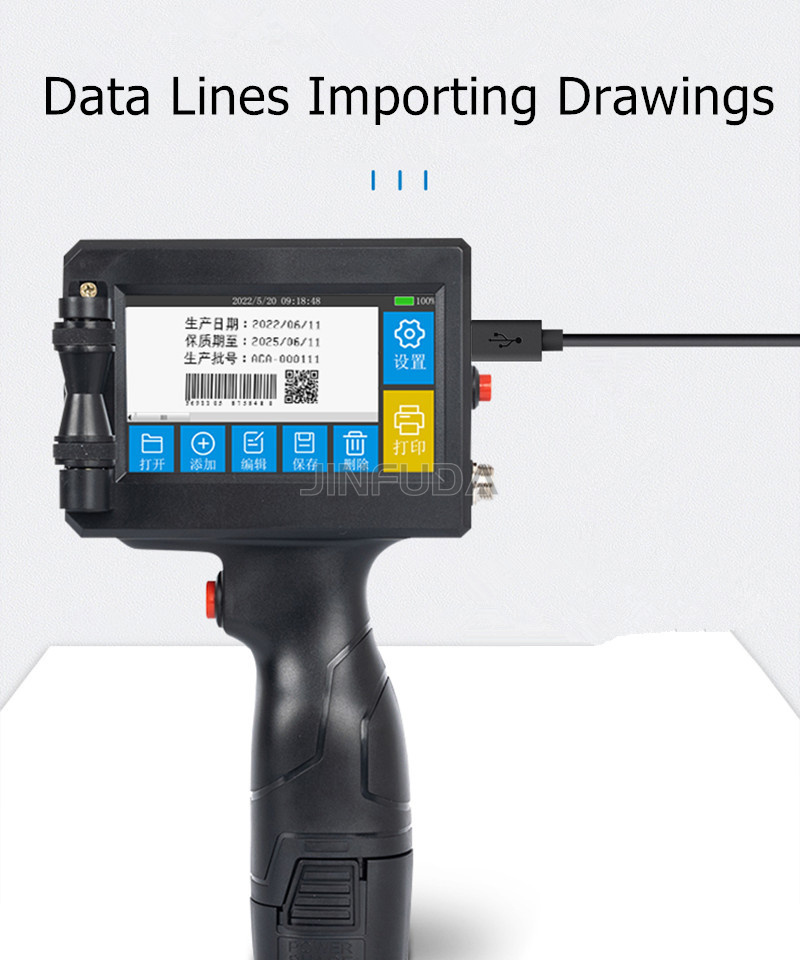 Factory Price HandHeld Inkjet Printer For English Number Bar Code Expire Date Handheld Printer