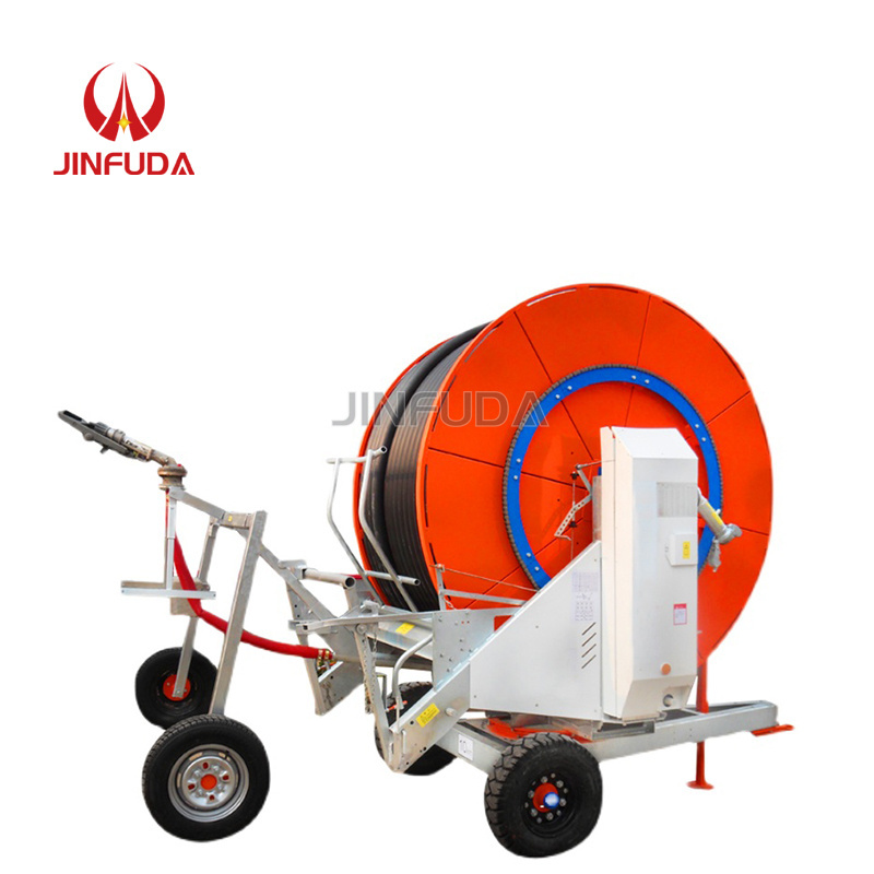 Hose Reel Irrigation System With Traveling Big rain Gun/Gun Sprinkler Irrigation Machine