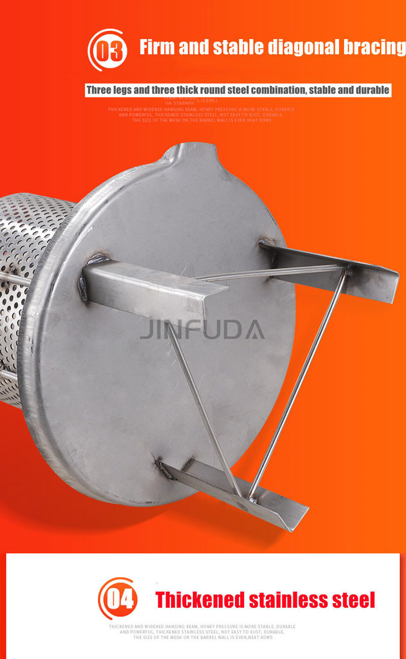 Stainless Steel Honey Presser/Bee Wax Press Machine for Beekeeping machine