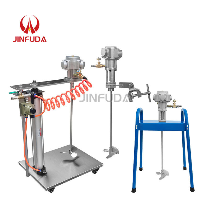 Automatic Lift Agitator 5 Gallon Explosion-proof Pneumatic Mixer Paint Stirrer Machine 20 Liter Capacity Industrial Agitator