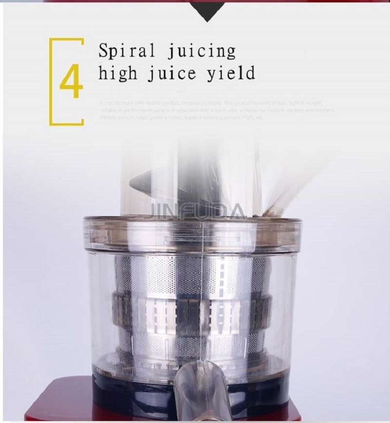 Spiral Juice Extractor Wheatgrass Juicer / Carrot Juice Extractor / Mango Juice Squeezing Machine