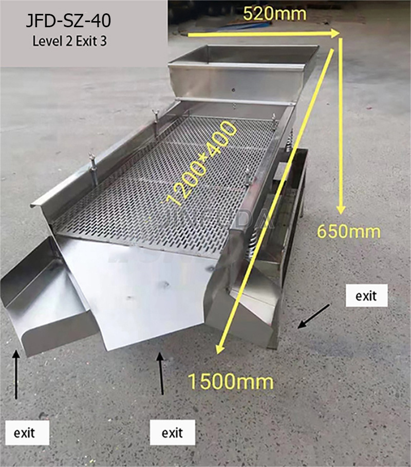 Food Industry Coffee Bean Boba Powder Mesh Sifter Sesame Seed Screening Machine Sieve Shaker Vibrating Screen