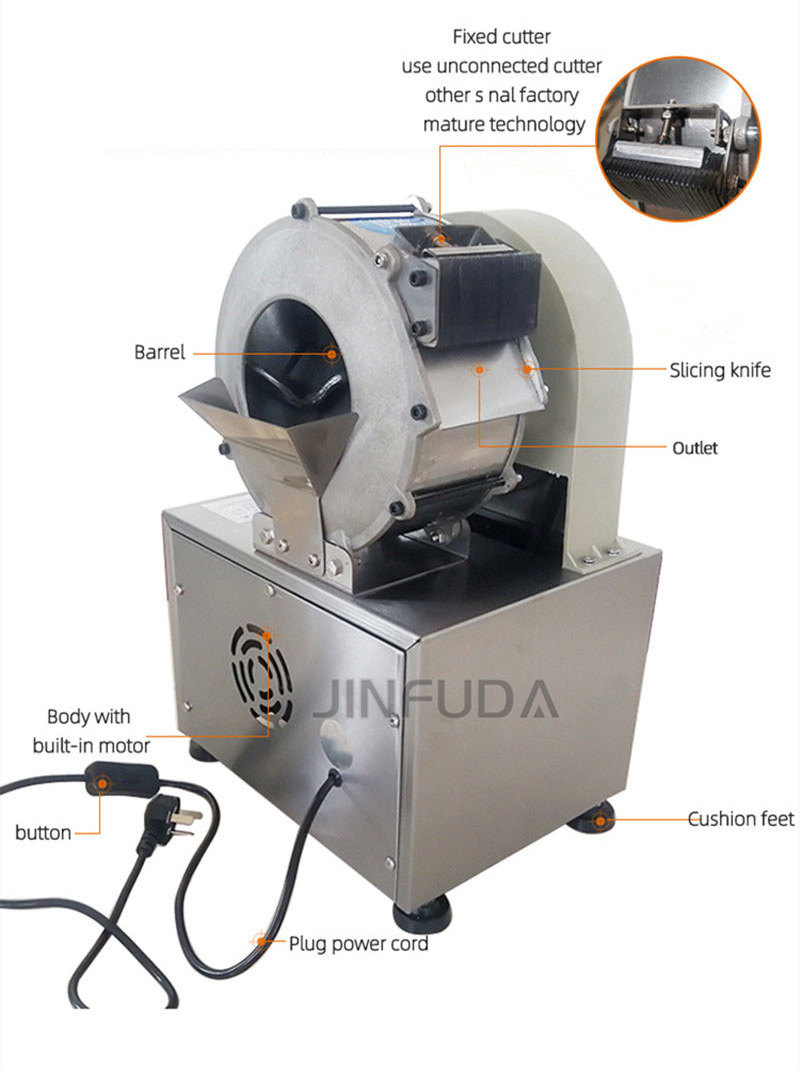 Commercial restaurant for domestic use small automatic vegetable carrot potato cucumber onion cutting machine vegetable cutter